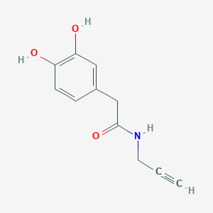 molecular formula C11H11NO3 B2379498 2-(3,4-Dihydroxyphenyl)-N-(prop-2-YN-1-YL)acetamide CAS No. 1332585-62-2