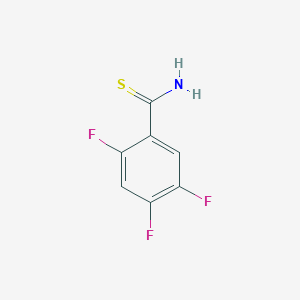 molecular formula C7H4F3NS B2379513 2,4,5-Trifluorobenzothioamide CAS No. 1537764-75-2