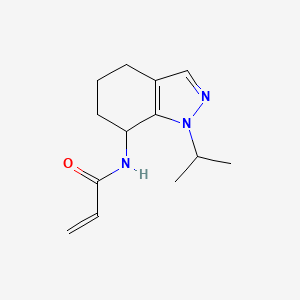 N-[1-(propan-2-yl)-4,5,6,7-tetrahydro-1H-indazol-7-yl]prop-2-enamide