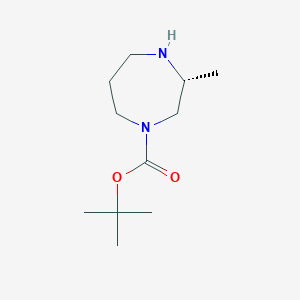 molecular formula C11H22N2O2 B2379523 (R)-1-Boc-3-methyl-[1,4]diazepane CAS No. 223644-10-8