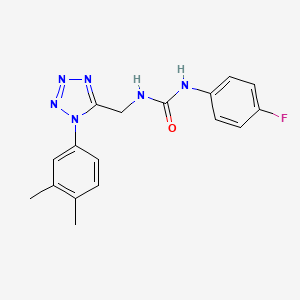 1-((1-(3,4-dimethylphenyl)-1H-tetrazol-5-yl)methyl)-3-(4-fluorophenyl)urea