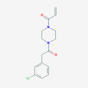1-[4-[2-(3-Chlorophenyl)acetyl]piperazin-1-yl]prop-2-en-1-one