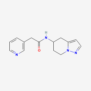 2-(pyridin-3-yl)-N-(4,5,6,7-tetrahydropyrazolo[1,5-a]pyridin-5-yl)acetamide