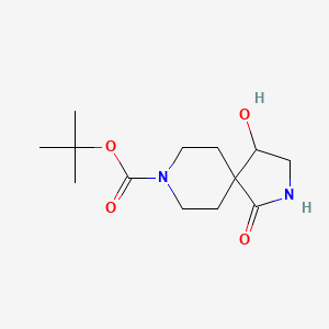 tert-Butyl 4-hydroxy-1-oxo-2,8-diazaspiro[4.5]decane-8-carboxylate