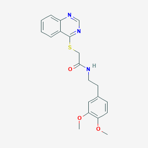 N-(3,4-dimethoxyphenethyl)-2-(quinazolin-4-ylthio)acetamide