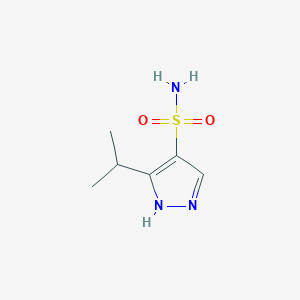 molecular formula C6H11N3O2S B2379592 3-(propan-2-yl)-1H-pyrazole-4-sulfonamide CAS No. 1248925-97-4