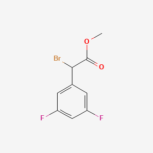 molecular formula C9H7BrF2O2 B2379596 Methyl 2-bromo-2-(3,5-difluorophenyl)acetate CAS No. 557798-60-4