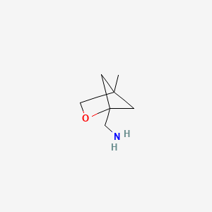 molecular formula C7H13NO B2379600 (4-Methyl-2-oxabicyclo[2.1.1]hexan-1-yl)methanamine CAS No. 2138031-00-0