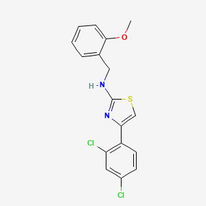 4-(2,4-dichlorophenyl)-N-[(2-methoxyphenyl)methyl]-1,3-thiazol-2-amine