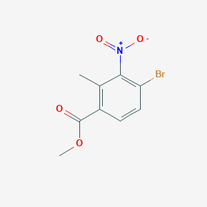 molecular formula C9H8BrNO4 B2379669 Methyl 4-bromo-2-methyl-3-nitrobenzoate CAS No. 951016-29-8