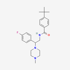 4-(tert-butyl)-N-(2-(4-fluorophenyl)-2-(4-methylpiperazin-1-yl)ethyl)benzamide