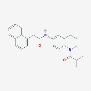 molecular formula C25H26N2O2 B2379731 N-(1-isobutyryl-1,2,3,4-tetrahydroquinolin-6-yl)-2-(naphthalen-1-yl)acetamide CAS No. 941944-70-3