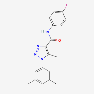 1-(3,5-dimethylphenyl)-N-(4-fluorophenyl)-5-methyl-1H-1,2,3-triazole-4-carboxamide