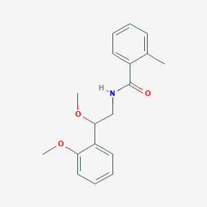 B2379782 N-(2-methoxy-2-(2-methoxyphenyl)ethyl)-2-methylbenzamide CAS No. 1795455-14-9