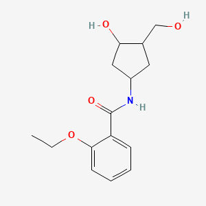 2-ethoxy-N-(3-hydroxy-4-(hydroxymethyl)cyclopentyl)benzamide