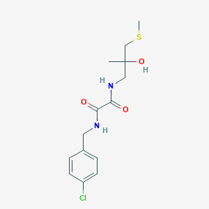 molecular formula C14H19ClN2O3S B2379824 N1-(4-氯苄基)-N2-(2-羟基-2-甲基-3-(甲硫基)丙基)草酰胺 CAS No. 1396888-02-0