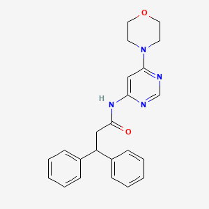 molecular formula C23H24N4O2 B2379841 N-(6-morpholinopyrimidin-4-yl)-3,3-diphenylpropanamide CAS No. 1421583-88-1