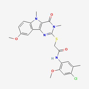 molecular formula C23H23ClN4O4S B2379842 N-(3-ethylphenyl)-2-(1-oxo-4-pyrrolidin-1-ylphthalazin-2(1H)-yl)acetamide CAS No. 1112435-98-9