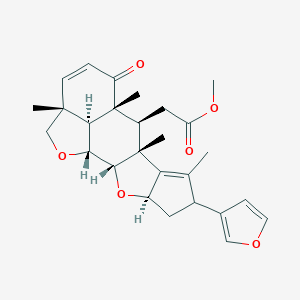 molecular formula C27H32O6 B237985 印楝素，28-脱氧- CAS No. 126005-94-5
