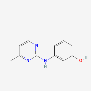 molecular formula C12H13N3O B2379851 3-[(4,6-Dimethyl-2-pyrimidinyl)amino]phenol CAS No. 81261-83-8