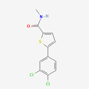 molecular formula C12H9Cl2NOS B2379858 5-(3,4-dichlorophenyl)-N-methyl-2-thiophenecarboxamide CAS No. 338793-93-4