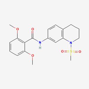 molecular formula C19H22N2O5S B2379862 2,6-dimethoxy-N-(1-methylsulfonyl-3,4-dihydro-2H-quinolin-7-yl)benzamide CAS No. 946291-39-0