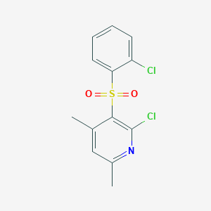 2-Chloro-3-[(2-chlorophenyl)sulfonyl]-4,6-dimethylpyridine