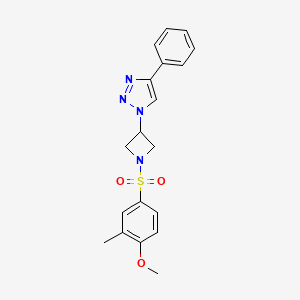 1-(1-((4-methoxy-3-methylphenyl)sulfonyl)azetidin-3-yl)-4-phenyl-1H-1,2,3-triazole