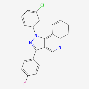 1-(3-chlorophenyl)-3-(4-fluorophenyl)-8-methyl-1H-pyrazolo[4,3-c]quinoline