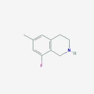 molecular formula C10H12FN B2379887 8-Fluoro-6-methyl-1,2,3,4-tetrahydroisoquinoline CAS No. 1783924-89-9