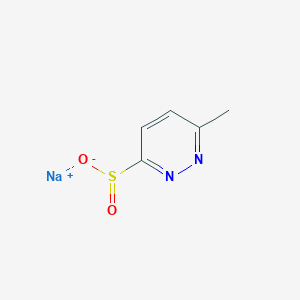 molecular formula C5H5N2NaO2S B2379893 Sodium 6-methylpyridazine-3-sulfinate CAS No. 2137835-12-0