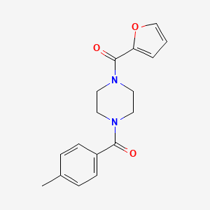 molecular formula C17H18N2O3 B2379897 2-Furyl 4-[(4-methylphenyl)carbonyl]piperazinyl ketone CAS No. 694473-64-8