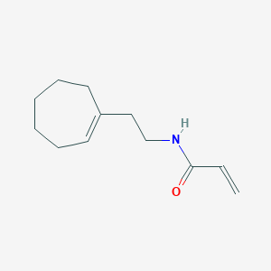 molecular formula C12H19NO B2379913 N-[2-(cyclohept-1-en-1-yl)ethyl]prop-2-enamide CAS No. 2094698-86-7