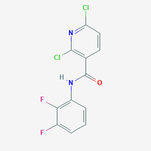 molecular formula C12H6Cl2F2N2O B2379920 2,6-dichloro-N-(2,3-difluorophenyl)pyridine-3-carboxamide CAS No. 1376385-61-3