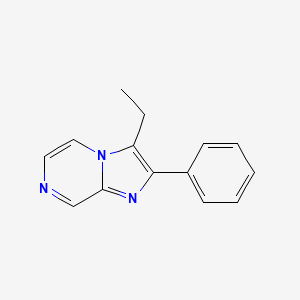molecular formula C14H13N3 B2379940 3-Ethyl-2-phenylimidazo[1,2-a]pyrazine CAS No. 1917709-61-5