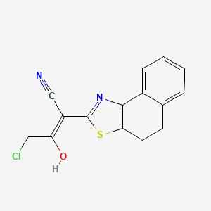 molecular formula C15H11ClN2OS B2379952 (Z)-4-Chloro-2-(4,5-dihydrobenzo[e][1,3]benzothiazol-2-yl)-3-hydroxybut-2-enenitrile CAS No. 328034-45-3