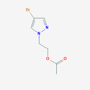 molecular formula C7H9BrN2O2 B2379963 2-(4-Bromo-1-pyrazolyl)ethyl Acetate CAS No. 1215073-99-6
