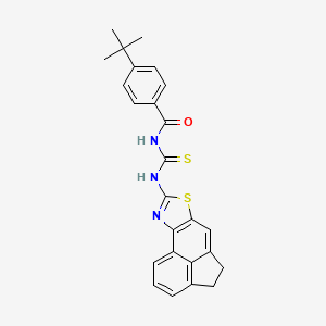 molecular formula C25H23N3OS2 B2379992 4-(tert-butyl)-N-((4,5-dihydroacenaphtho[5,4-d]thiazol-8-yl)carbamothioyl)benzamide CAS No. 398999-38-7