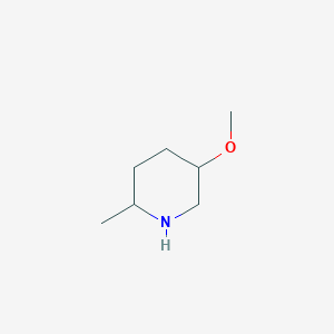 molecular formula C7H15NO B2380014 5-甲氧基-2-甲基哌啶 CAS No. 1250698-47-5
