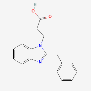 molecular formula C17H16N2O2 B2380019 3-(2-Benzyl-benzoimidazol-1-yl)-propionic acid CAS No. 797806-18-9