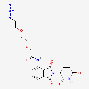 molecular formula C19H20N6O7 B2380022 Pomalidomide-PEG2-azide CAS No. 2267306-14-7