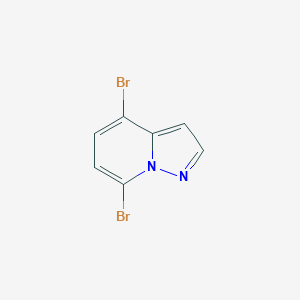 molecular formula C7H4Br2N2 B2380028 4,7-二溴吡唑并[1,5-a]吡啶 CAS No. 1473425-66-9