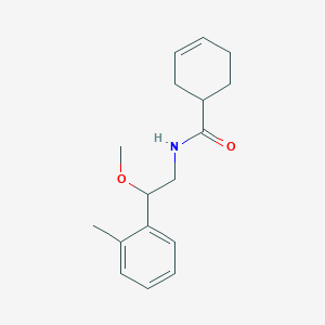 molecular formula C17H23NO2 B2380045 N-(2-methoxy-2-(o-tolyl)ethyl)cyclohex-3-enecarboxamide CAS No. 1797722-65-6