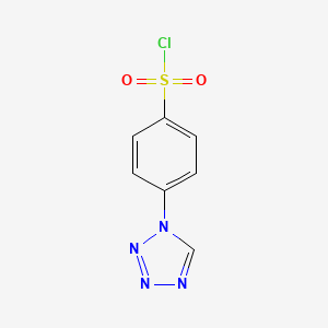 molecular formula C7H5ClN4O2S B2380054 4-(1H-1,2,3,4-tetrazol-1-yl)benzene-1-sulfonyl chloride CAS No. 1099660-63-5