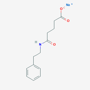 molecular formula C13H16NNaO3 B2380057 钠；5-氧代-5-(2-苯乙基氨基)戊酸 CAS No. 2416230-61-8
