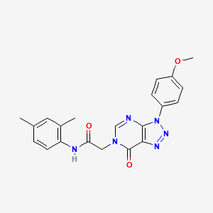 molecular formula C21H20N6O3 B2380071 N-(2,4-dimethylphenyl)-2-(3-(4-methoxyphenyl)-7-oxo-3H-[1,2,3]triazolo[4,5-d]pyrimidin-6(7H)-yl)acetamide CAS No. 847386-79-2