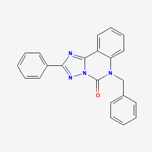 molecular formula C22H16N4O B2380081 6-benzyl-2-phenyl-[1,2,4]triazolo[1,5-c]quinazolin-5(6H)-one CAS No. 1357719-53-9