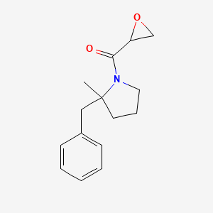 molecular formula C15H19NO2 B2380084 (2-Benzyl-2-methylpyrrolidin-1-yl)-(oxiran-2-yl)methanone CAS No. 2411256-80-7