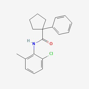 molecular formula C19H20ClNO B2380091 N-(2-chloro-6-methylphenyl)-1-phenylcyclopentane-1-carboxamide CAS No. 1023494-98-5