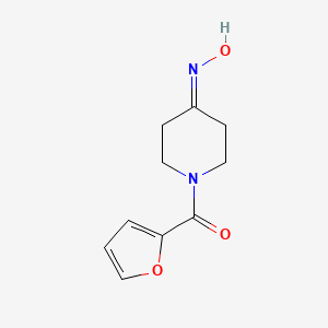 molecular formula C10H12N2O3 B2380113 1-(2-Furoyl)piperidin-4-one oxime CAS No. 923232-91-1